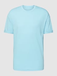 T-Shirt mit fixierten Ärmelumschlägen Modell 'THILO' von Drykorn Blau - 6