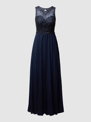 Abendkleid mit Ziersteinen von Unique - 36