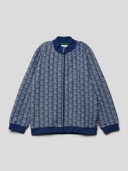 Sweatjacke mit Logo-Patch von Lacoste Blau - 9