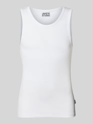 Tanktop mit Rundhalsausschnitt und Label-Detail von JAKE*S STUDIO MEN - 6