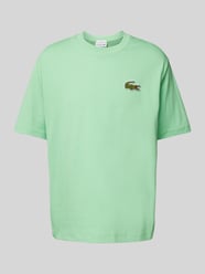 Oversized T-Shirt mit Logo-Patch von Lacoste - 42