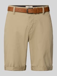 Shorts mit Gürtel Modell 'MIKE' von Redefined Rebel Beige - 8
