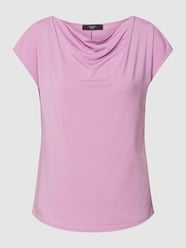 T-Shirt mit Wasserfall-Ausschnitt Modell 'MULTID' von Weekend Max Mara Lila - 11