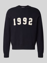 Sweter z dzianiny z prążkowanymi wykończeniami od REVIEW - 19