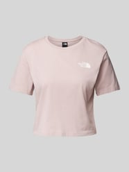 Cropped T-Shirt mit Label-Print von The North Face Pink - 23