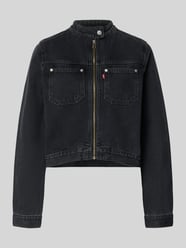 Cropped Jeansjacke mit Brusttaschen Modell 'MOTO TRUCKER' von Levi's® - 3