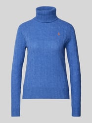 Rollkragenpullover aus Lammwolle-Kaschmir-Mix von Polo Ralph Lauren Blau - 1