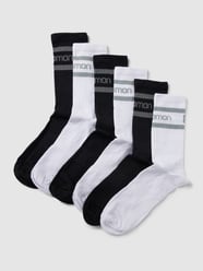 Socken mit Label-Print im 6er-Pack von Salomon Weiß - 45