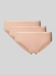 Slip met kant in een set van 3 stuks, model 'GO' van Sloggi Beige - 27