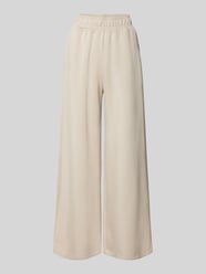 Wide Leg Stoffhose mit Eingrifftaschen Modell 'Asaka' von mbyM Beige - 6