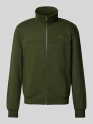 Sweatjacke mit Stehkragen von s.Oliver RED LABEL Grün - 3