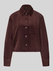 Regular Fit Cordbluse mit Stretch-Anteil von someday. Bordeaux - 42