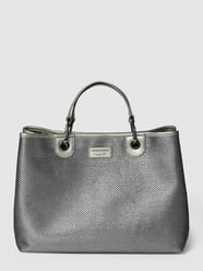 Handtasche mit Label-Patch von Emporio Armani Silber - 22