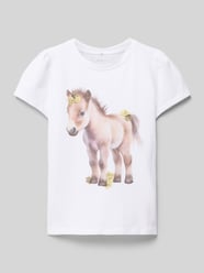 T-shirt z okrągłym dekoltem model ‘HANI’ od Name It - 38