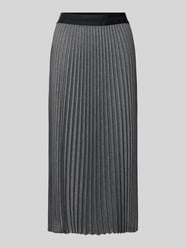 Midirok met plissévouwen en elastische band van comma - 17