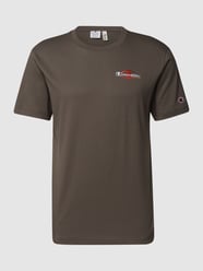 T-Shirt mit Label-Stitchings von CHAMPION Grau / Schwarz - 11