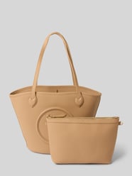 Shopper mit Logo-Applikation Modell 'SPRECIAL COVENT' von VALENTINO BAGS Beige - 19