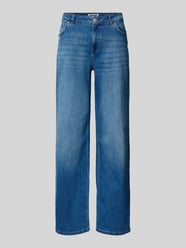 Jeansy z szerokimi nogawkami w 5 kieszeni od REVIEW - 9