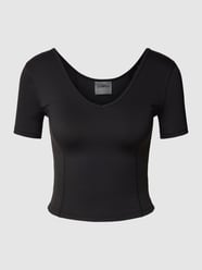 T-shirt krótki z pikowaniem model ‘BIRGIT ACTIVE CROP TOP’ od Guess Activewear - 12