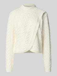 Strickpullover mit Woll-Anteil in Wickel-Optik von Apricot - 30