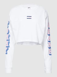 Cropped Sweatshirt mit Logo-Patch von Tommy Jeans Weiß - 7