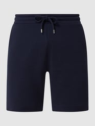 Szorty z dzianiny dresowej z mieszanki bawełny od Esprit Collection Niebieski - 27
