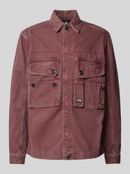 Regular Fit Hemdjacke mit Kentkragen Modell 'Utility' von G-Star Raw Rot - 16