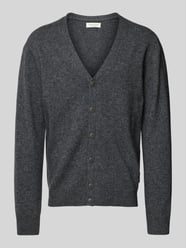 Slim Fit Strickjacke mit Knopfleiste Modell 'Karl' von Casual Friday Grau - 2