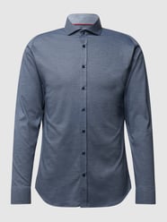 Regular fit zakelijk overhemd van jersey, gemakkelijk te strijken  van Desoto Blauw / turquoise - 31