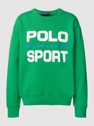 Bluza z nadrukiem z logo od Polo Ralph Lauren Zielony - 28