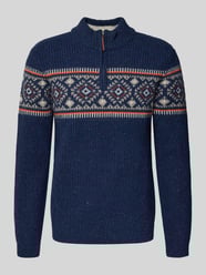 Norwegerpullover aus Woll-Mix mit Troyer-Kragen von RAGMAN - 18