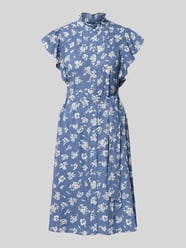 Knielanges Kleid mit Bindegürtel Modell 'PRATIKA' von Lauren Ralph Lauren - 41