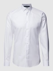 Super Slim Fit Business-Hemd mit Kentkragen von OLYMP No. Six Weiß - 1