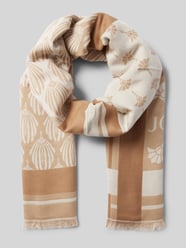 Schal mit Fransen Modell 'Alessia' von JOOP! Beige - 8