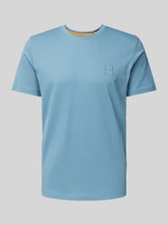 T-Shirt mit Label-Detail Modell 'Tales' von BOSS Orange Blau - 24