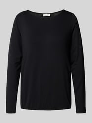 Regular Fit Langarmshirt aus Viskose von Marc O'Polo Schwarz - 10