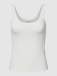 PLUS SIZE Tanktop mit Rundhalsausschnitt Modell 'Jenni' von Evoked Vila Weiß - 18