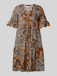 Sukienka kaftan o linii a z czystej bawełny model 'FUOCO' od Weekend Max Mara - 16