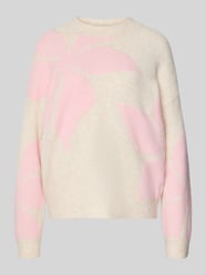 Oversized Strickpullover mit Woll-Anteil Modell 'OMEA' von b.young Pink - 18