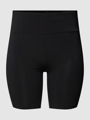 PLUS SIZE Radlerhose mit breitem Bund Modell 'JENNI' von Evoked Vila Grau / Schwarz - 6