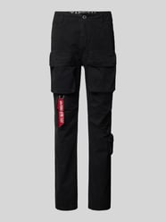 Regular Fit Cargohose mit Gürtelschlaufen Modell 'Tactical Pant' von Alpha Industries Schwarz - 45