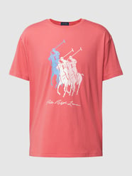 T-shirt met motiefprint van Polo Ralph Lauren Rood - 28