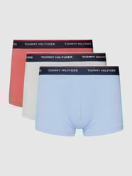 Boxershort met labeldetails in een set van 3 stuks van Tommy Hilfiger Blauw / turquoise - 41