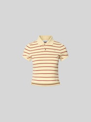 Cropped Poloshirt aus reiner Baumwolle von Rabanne Beige - 25