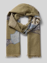 Schal mit Fransen aus Kaschmir-Mix mit Seiden-Anteil von Hemisphere - 48