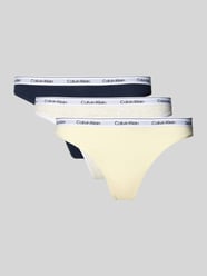 Stringi z elastycznym paskiem w 3‑pakiecie od Calvin Klein Underwear - 5