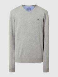 Pullover mit V-Ausschnitt  von Fynch-Hatton Silber - 48