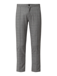 Slim fit joggingbroek met viscose, model 'Peter Pin'  van !Solid Zwart - 18
