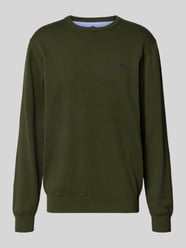 Strickpullover aus reiner Baumwolle mit Logo-Stickerei von Fynch-Hatton - 39
