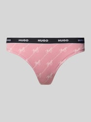 String van katoenmix, model 'THONG STRIPE PYP' van HUGO Fuchsia - 41